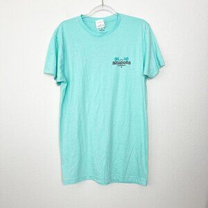 Billabong Mens Medium Aqua Short Sleeve Graphic Tee
